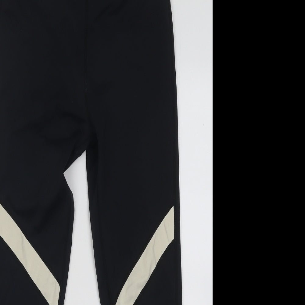 Allfenix Womens Blue Polyester Compression Leggings Size S L24 in Regular