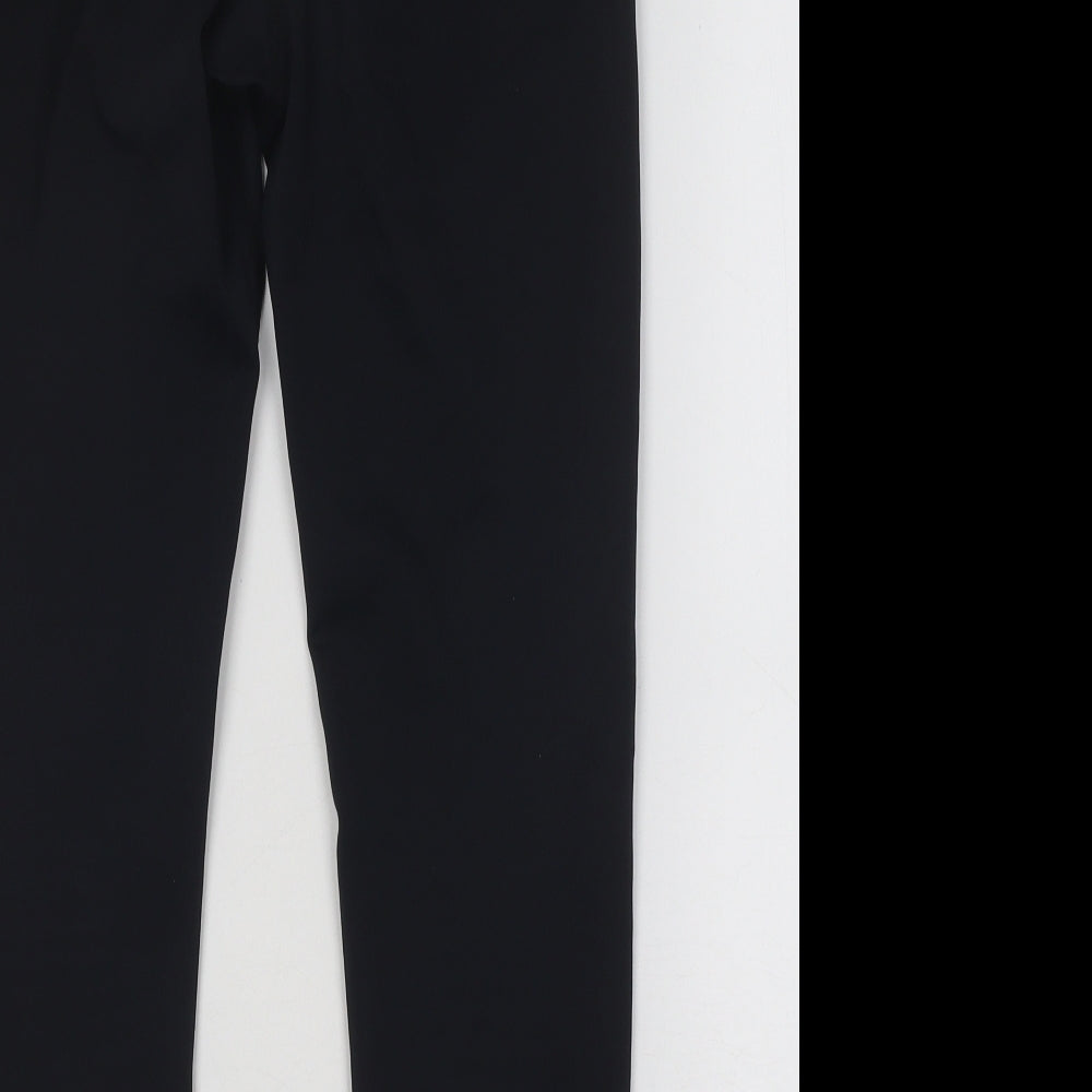 Allfenix Womens Blue Polyester Compression Leggings Size S L24 in Regular