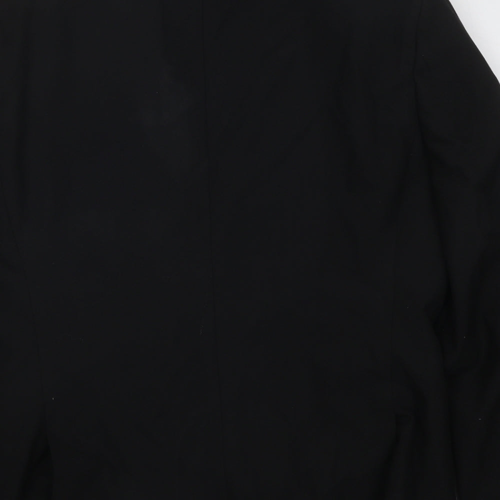 NEXT Mens Black Polyester Jacket Suit Jacket Size 38