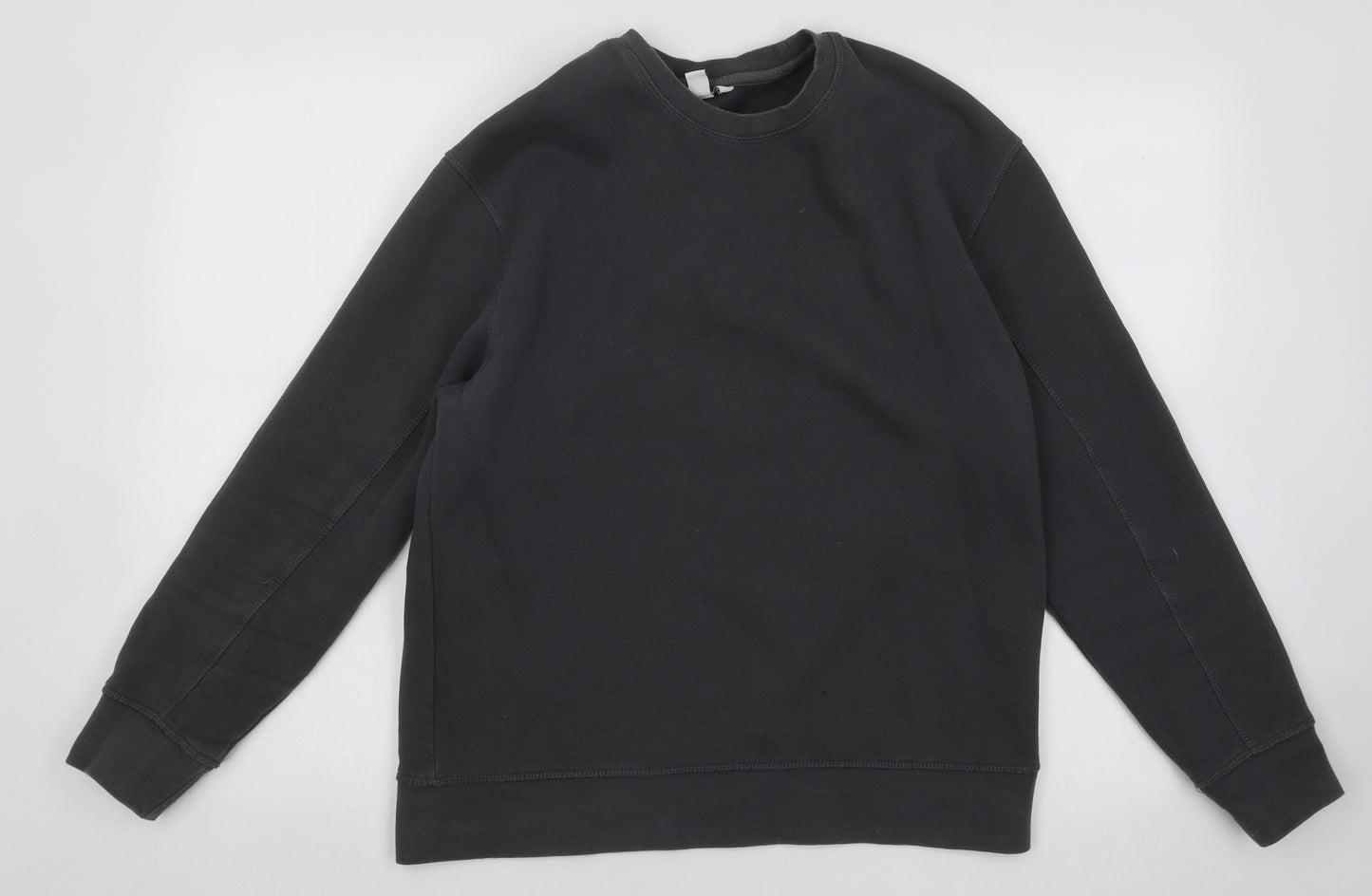 Topshop Womens Grey Cotton Pullover Sweatshirt Size S Pullover