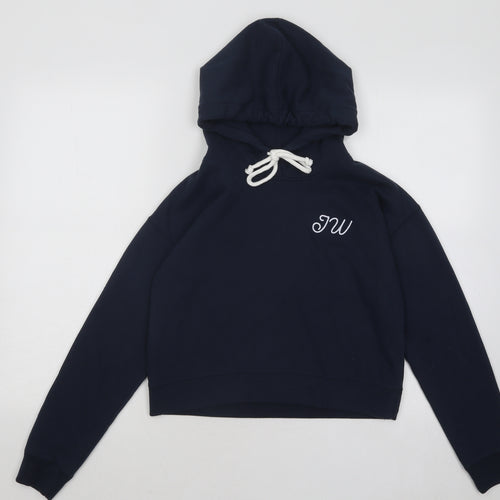 Jack Wills Womens Blue Cotton Pullover Hoodie Size 6 Pullover