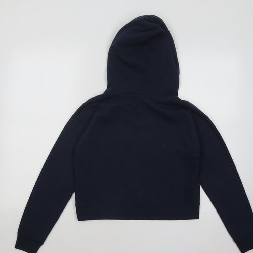 Jack Wills Womens Blue Cotton Pullover Hoodie Size 6 Pullover