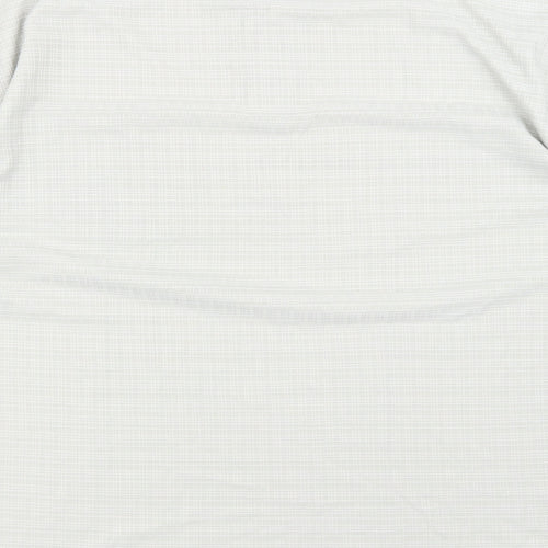 Vicky Lee Mens Green Plaid Polyester T-Shirt Size XLT Collared