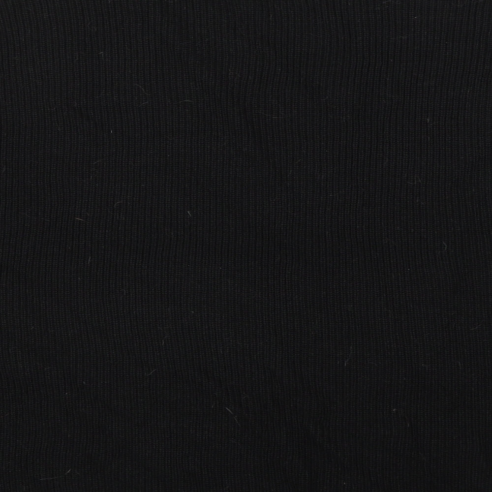 Primark Womens Black Boat Neck Viscose Pullover Jumper Size XL