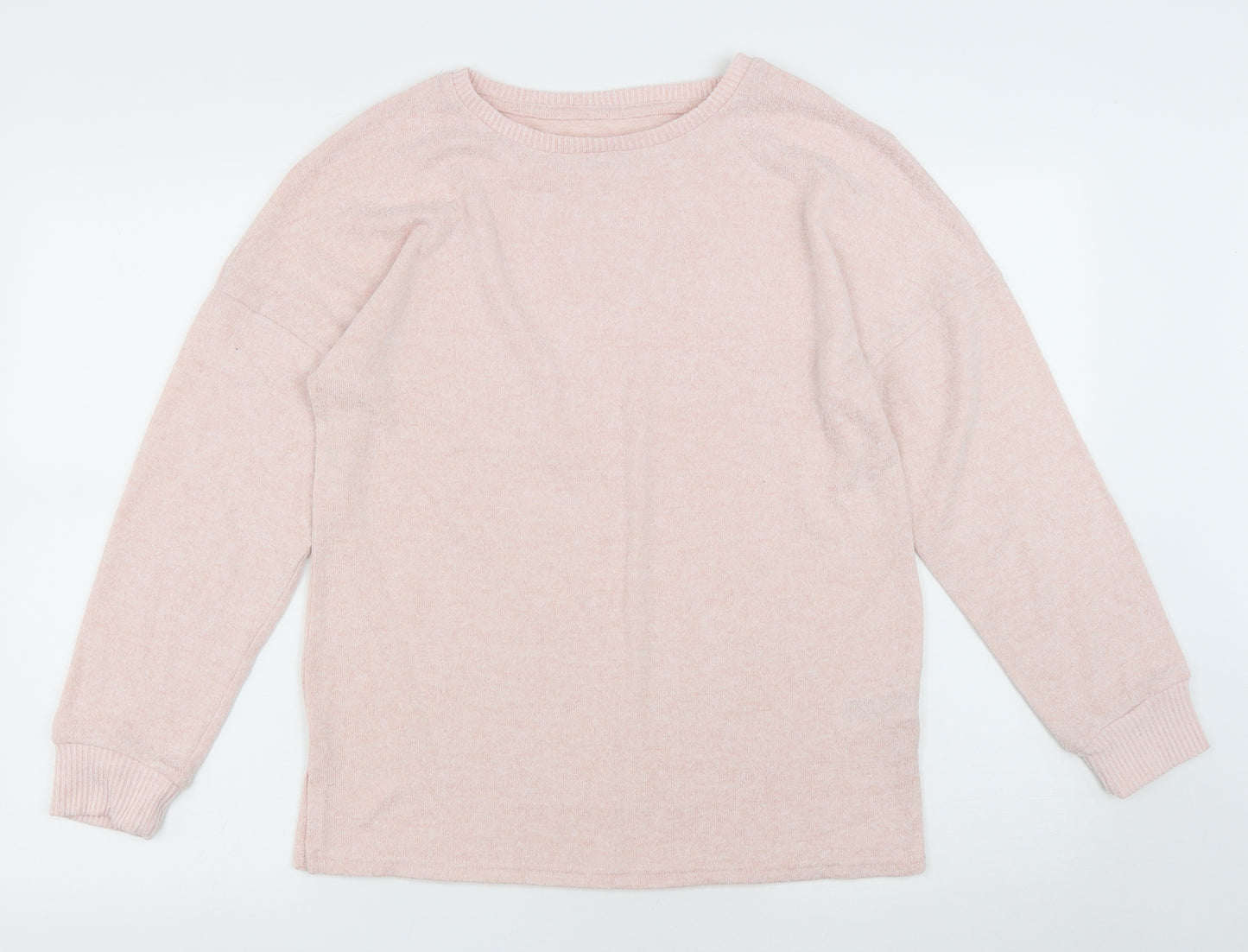 Primark Womens Pink Round Neck Polyester Pullover Jumper Size S