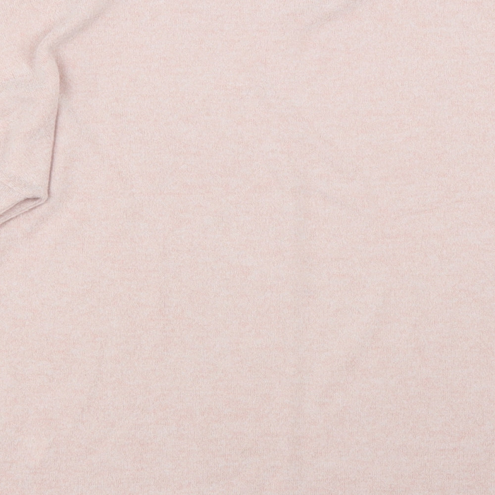 Primark Womens Pink Round Neck Polyester Pullover Jumper Size S