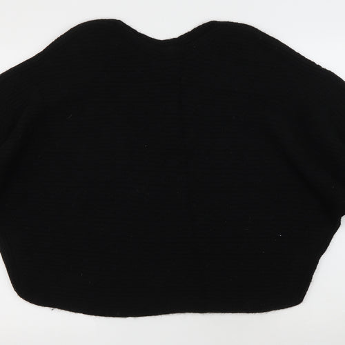JD Williams Womens Black Round Neck Acrylic Pullover Jumper Size 16