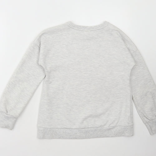 F&F Girls Red Animal Print Cotton Pullover Sweatshirt Size 10-11 Years Pullover - Brooklyn