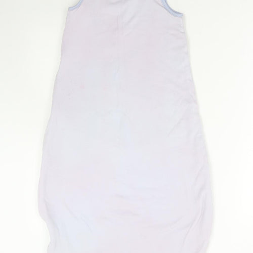 Dunnes Stores Baby Black Solid Cotton Robe One Piece Size 18-24 Months Zip - Bear having fun/sleepbag