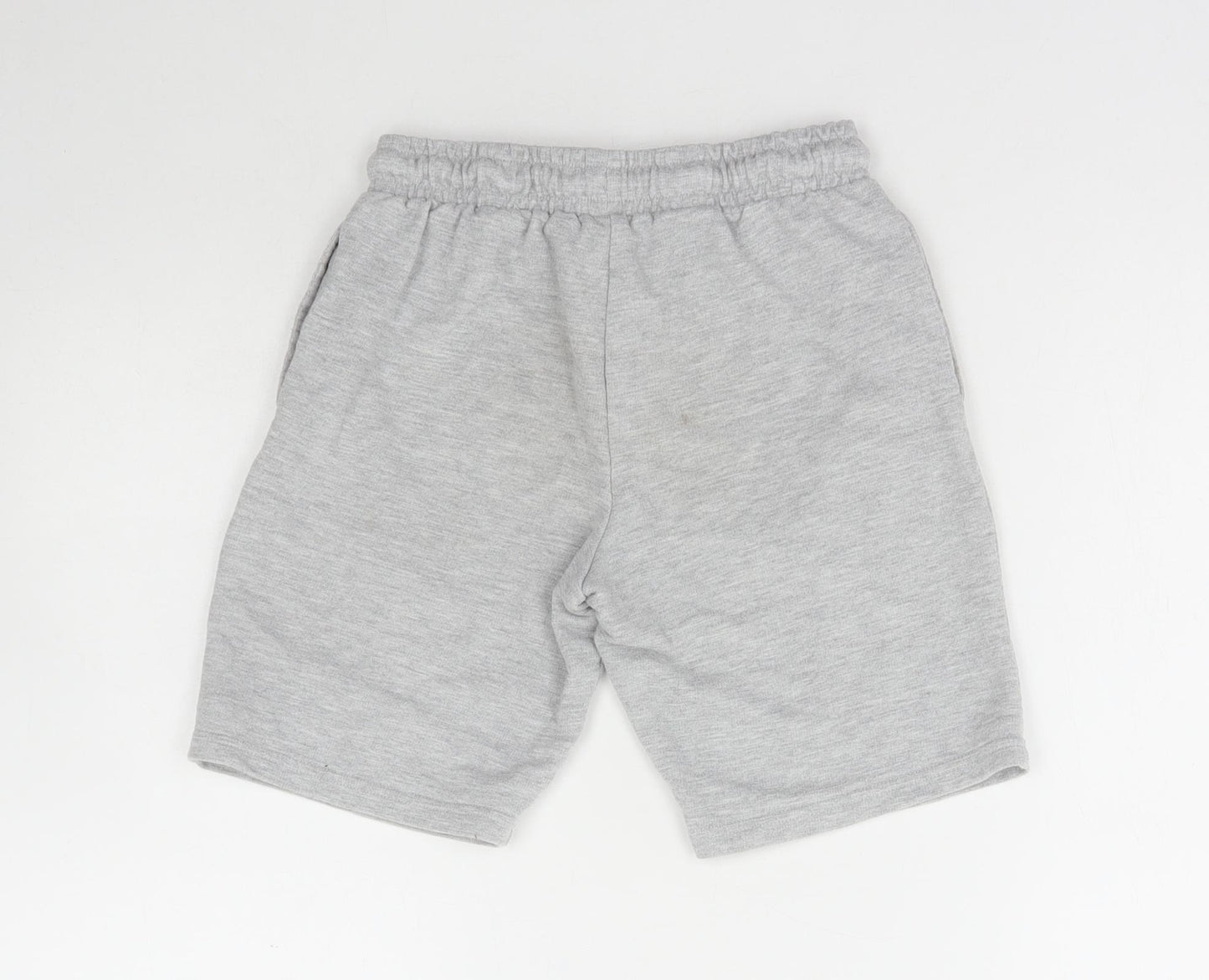 Dunnes Stores Boys Grey Cotton Sweat Shorts Size 10-11 Years Regular Drawstring