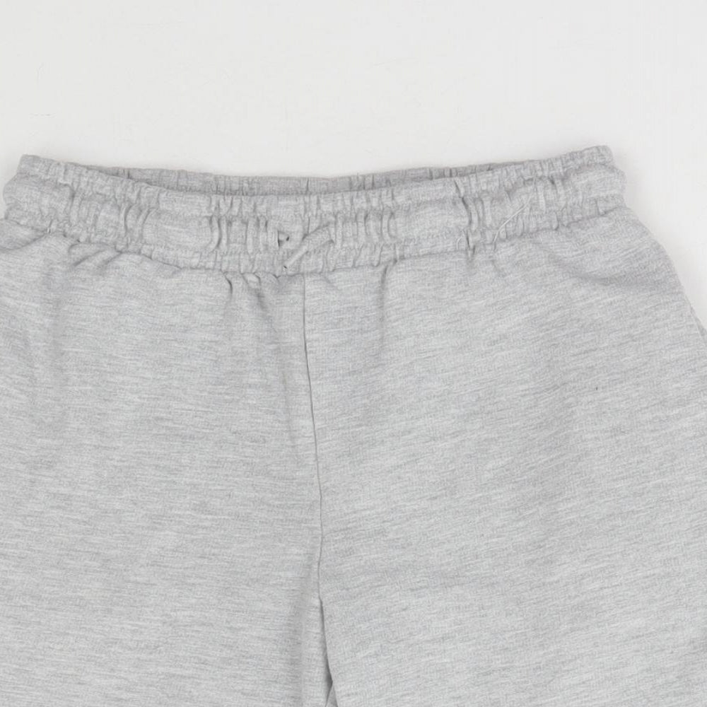 Dunnes Stores Boys Grey Cotton Sweat Shorts Size 10-11 Years Regular Drawstring