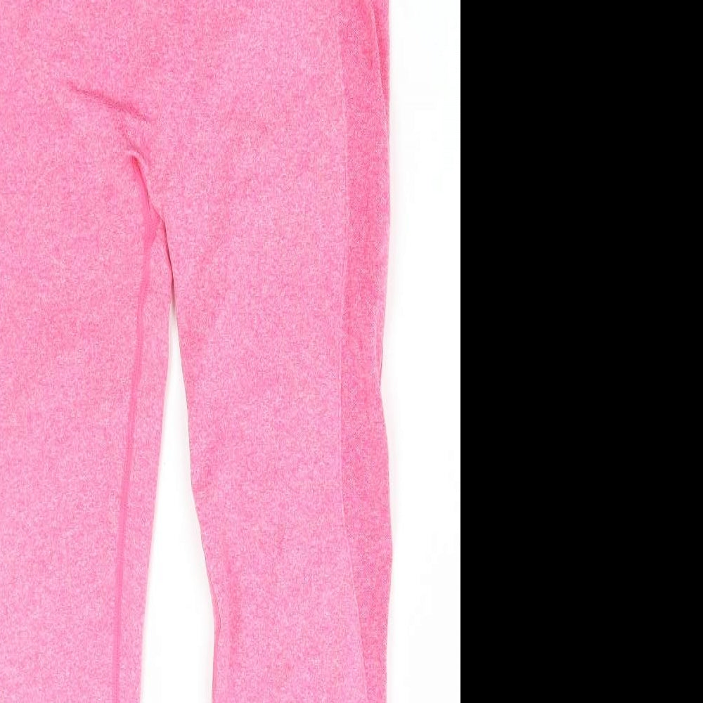 My Protein Womens Pink Nylon Compression Leggings Size L L27 in Regular Pullover