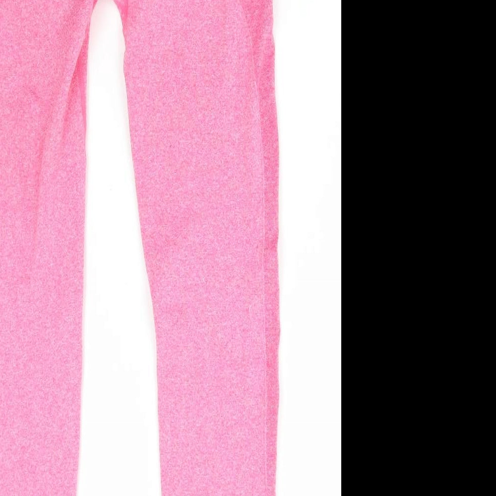 My Protein Womens Pink Nylon Compression Leggings Size L L27 in Regular Pullover