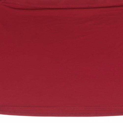 New Look Womens Red Polyester Basic T-Shirt Size 12 Off the Shoulder