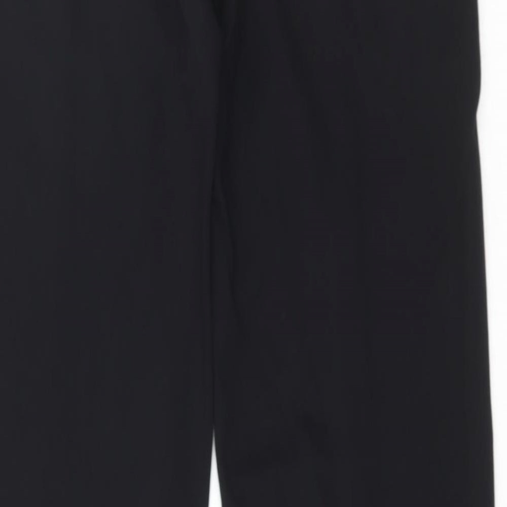 Marks and Spencer Womens Black Viscose Trousers Size 10 L33 in Regular