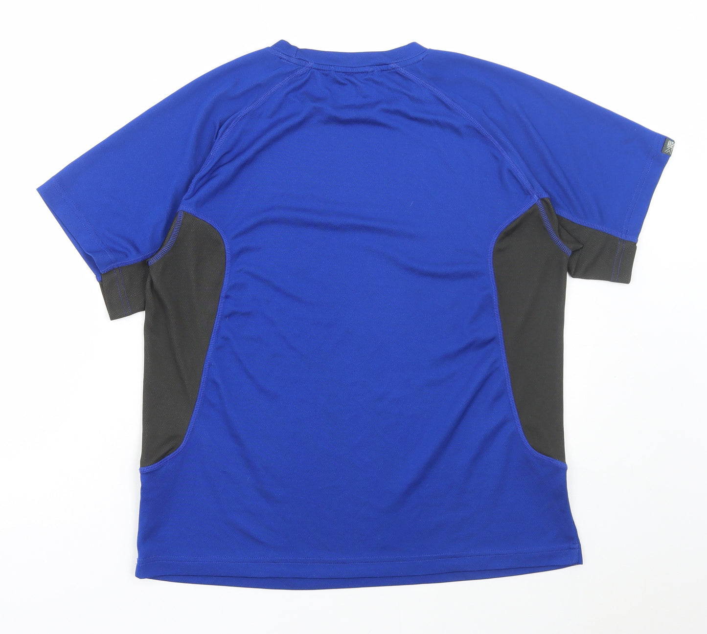 Karrimor Mens Blue Polyester Basic T-Shirt Size M Round Neck Pullover
