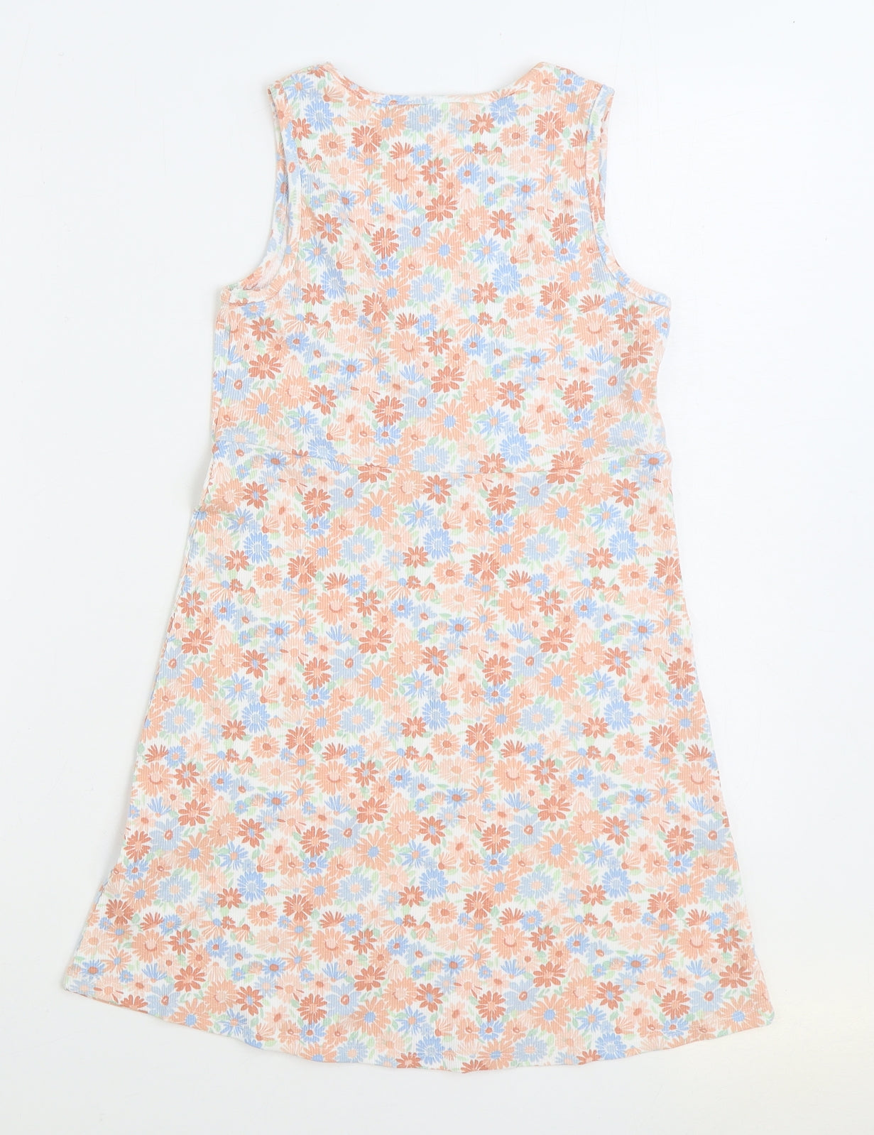 George Girls Multicoloured Floral Cotton Shift Size 9-10 Years Round Neck Pullover