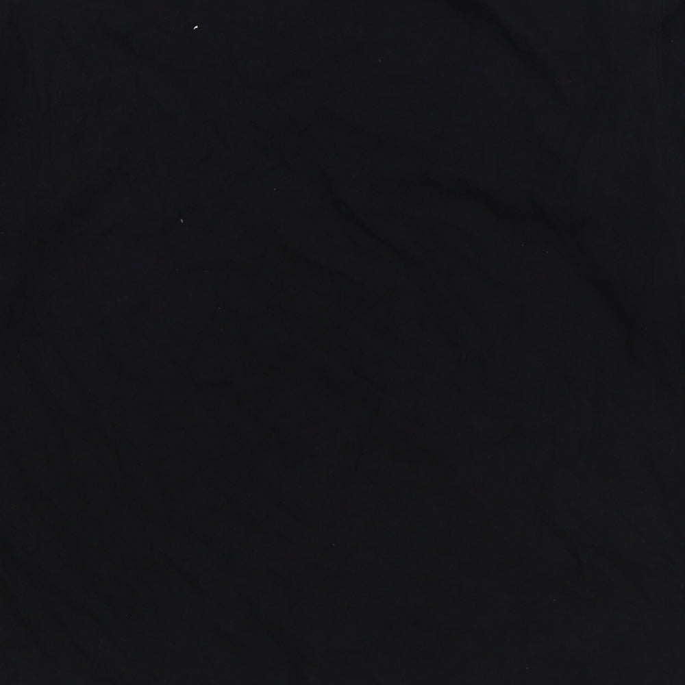 Russell Athletic Mens Black Cotton T-Shirt Size S Round Neck