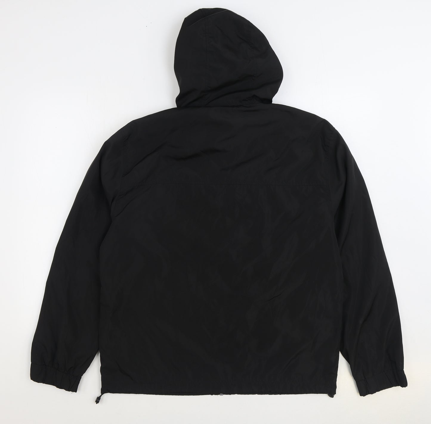 Primark Mens Black Rain Coat Coat Size M Zip