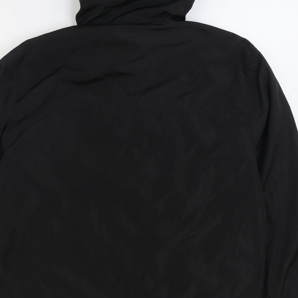 Primark Mens Black Rain Coat Coat Size M Zip