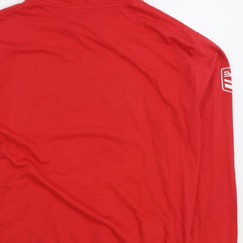 Dunnes Stores Mens Red Cotton Pullover Hoodie Size 2XL