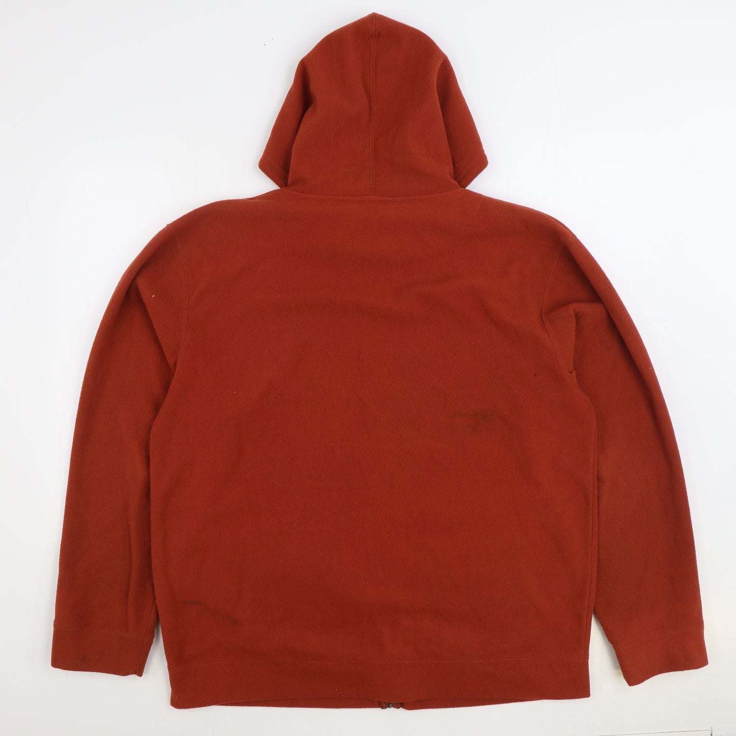 Dunnes Stores Mens Orange Polyester Full Zip Hoodie Size 2XL