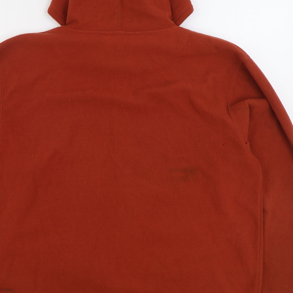 Dunnes Stores Mens Orange Polyester Full Zip Hoodie Size 2XL