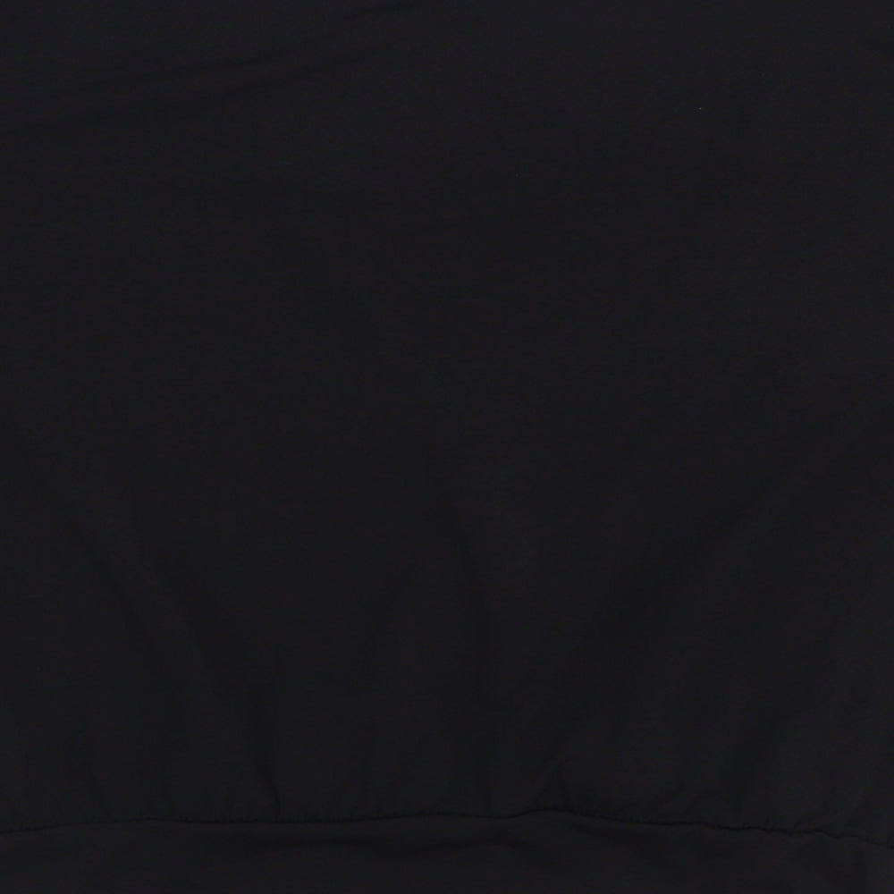 New Look Womens Black Polyester Basic Blouse Size 8 V-Neck