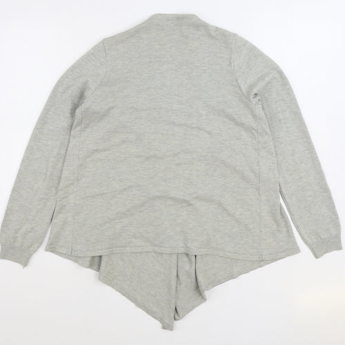 Very Womens Grey V-Neck Acrylic Cardigan Jumper Size 8
