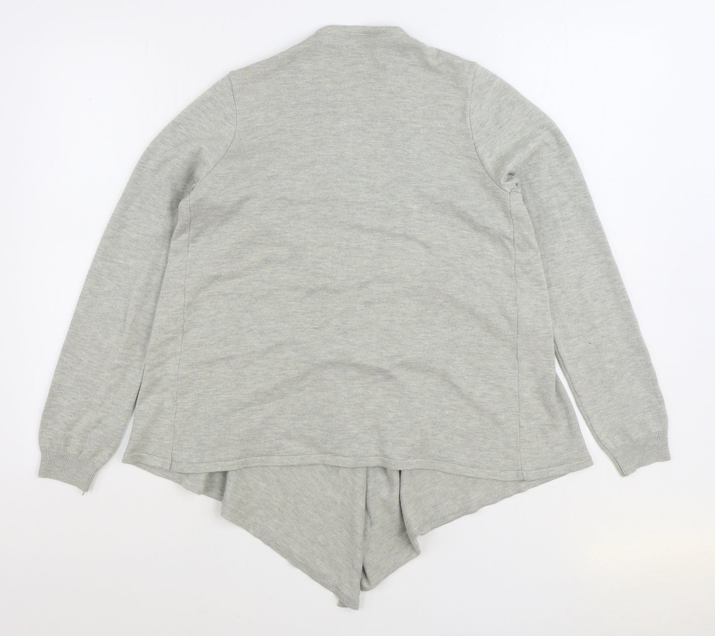 Very Womens Grey V-Neck Acrylic Cardigan Jumper Size 8