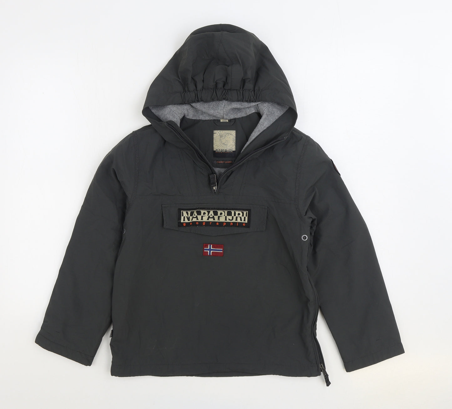 Napapijri Boys Grey Jacket Size 10 Years Zip