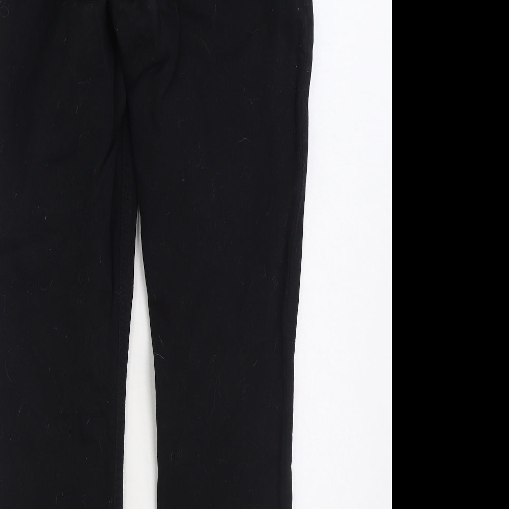 Dunnes Stores Womens Black Cotton Skinny Jeans Size 14 L29 in Regular Zip
