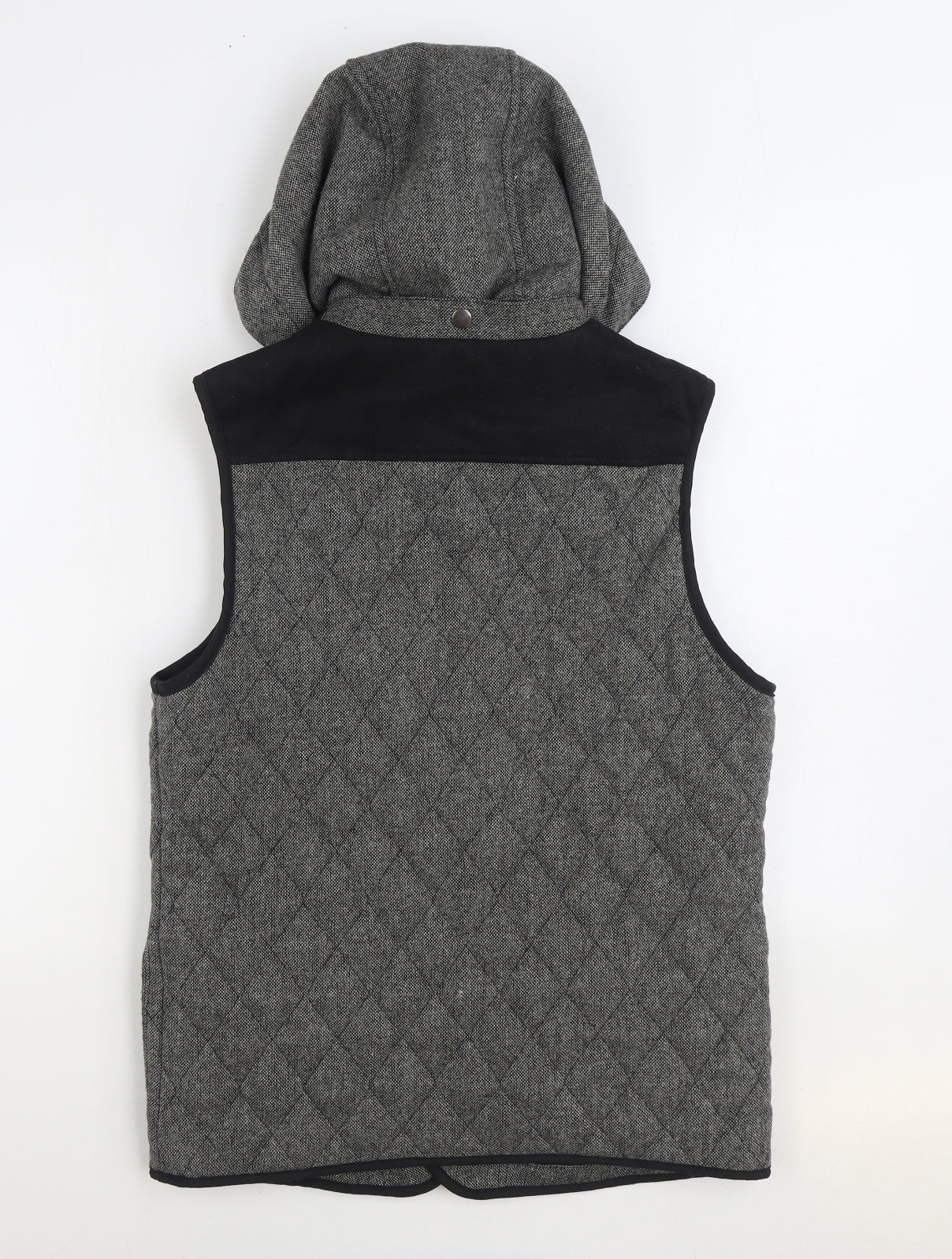 River Island Mens Grey Gilet Jacket Size S Zip