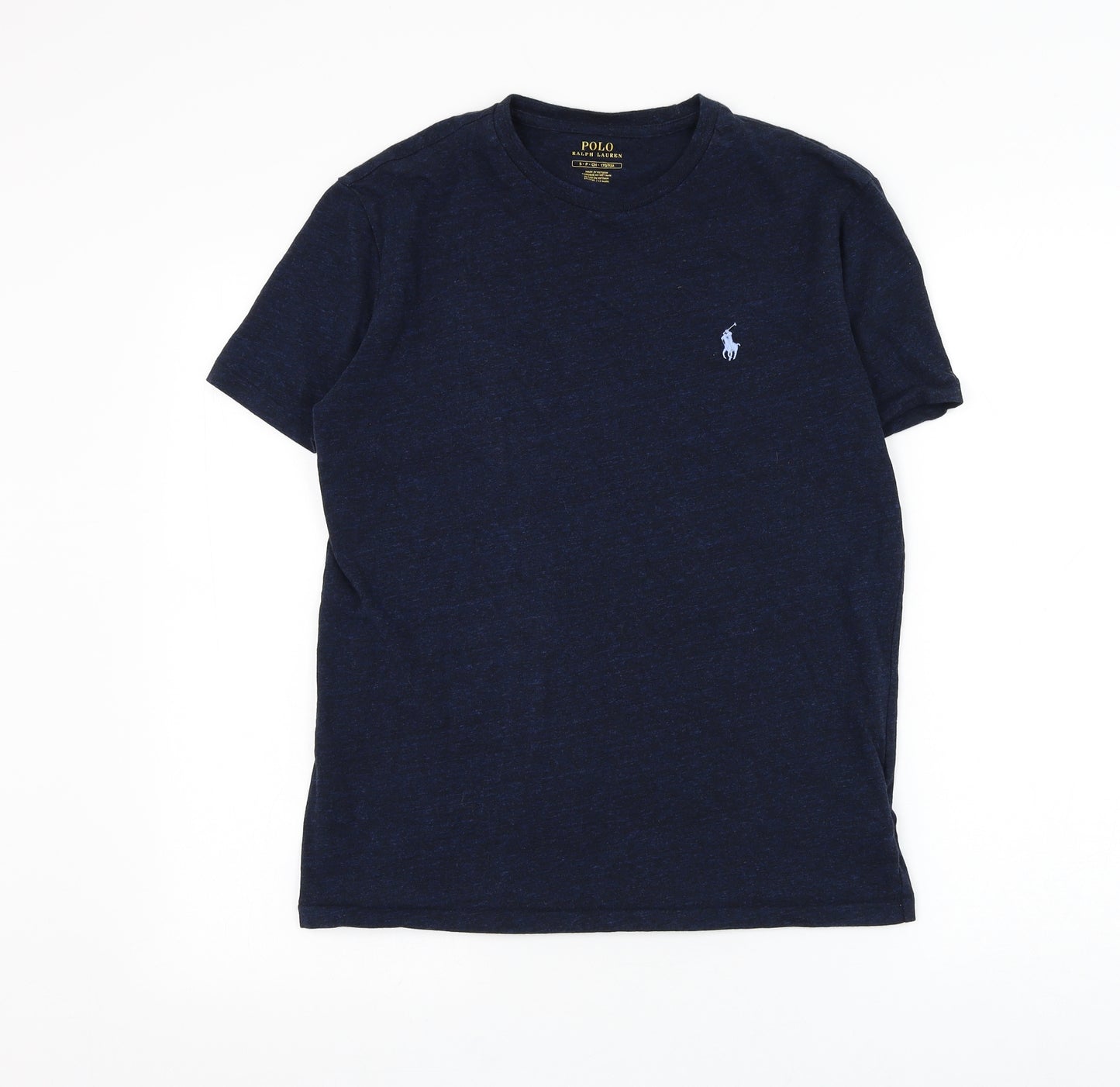 Polo Ralph Lauren Mens Blue Cotton T-Shirt Size S Round Neck