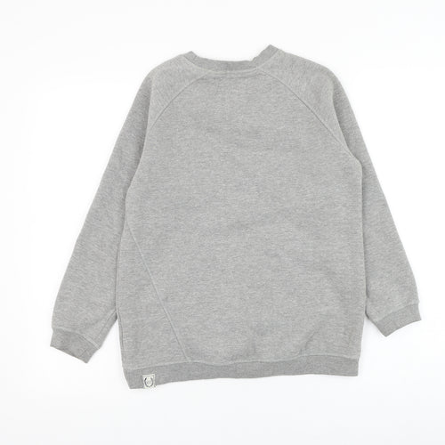 Golddigga Girls Grey Cotton Pullover Sweatshirt Size 13 Years Pullover