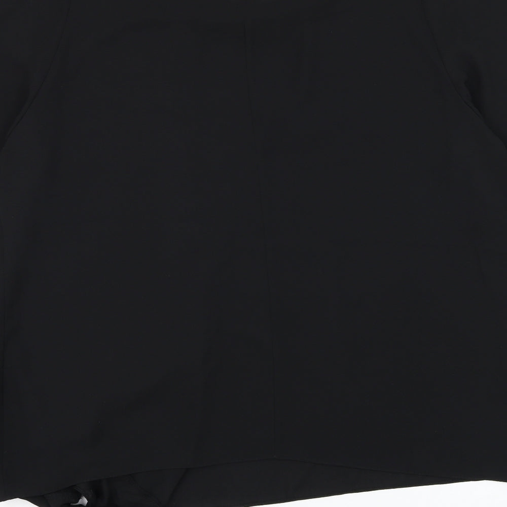 George Womens Black Polyester Basic Blouse Size 20 Round Neck - Knot Front
