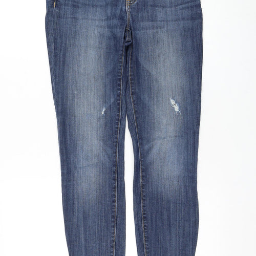 Gap Womens Blue Cotton Skinny Jeans Size 6 L29 in Regular Zip