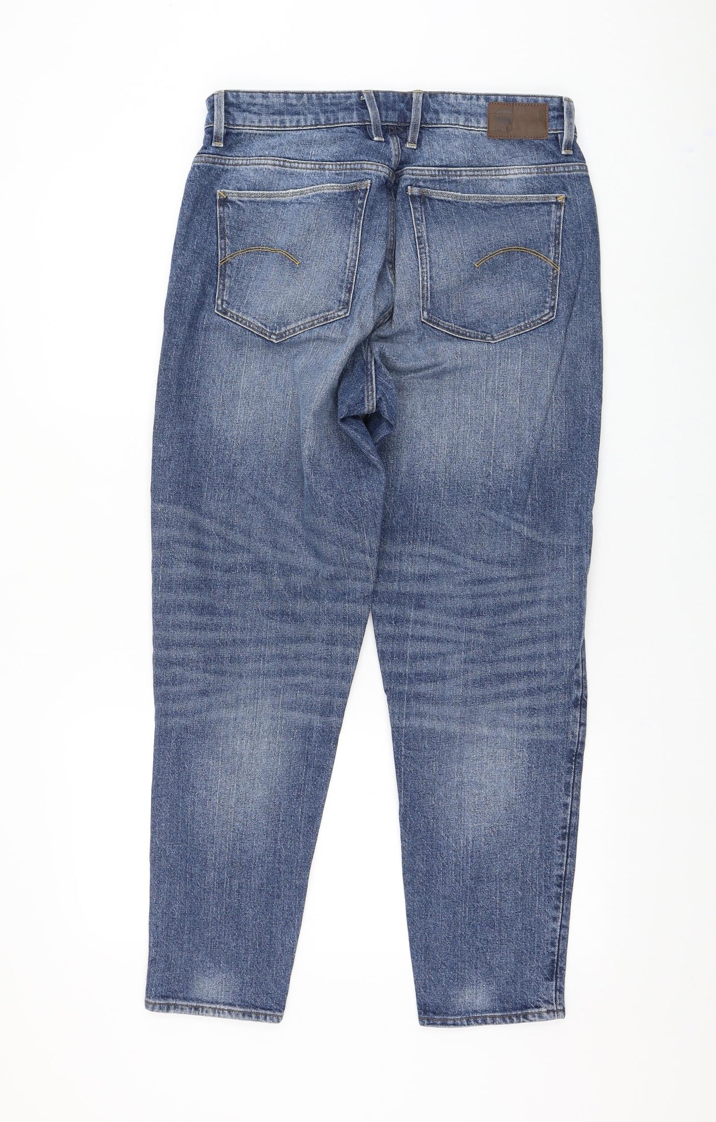 G-Star Mens Blue Cotton Straight Jeans Size 29 in L32 in Regular Zip
