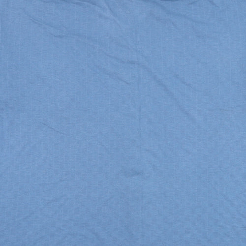 Wolsey Mens Blue Cotton Button-Up Size XL Collared Button
