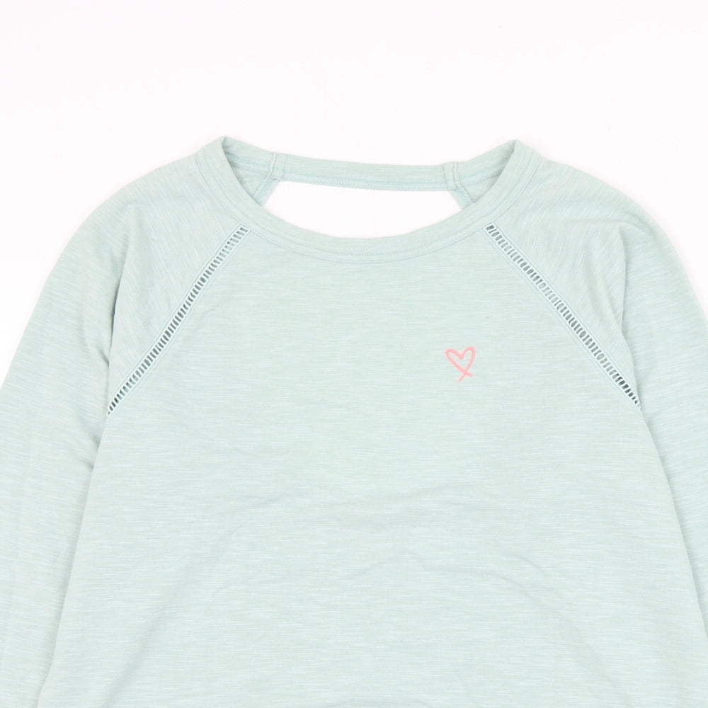 Victoria's Secret Womens Green Polyester Pullover Sweatshirt Size XS Pullover - Heart