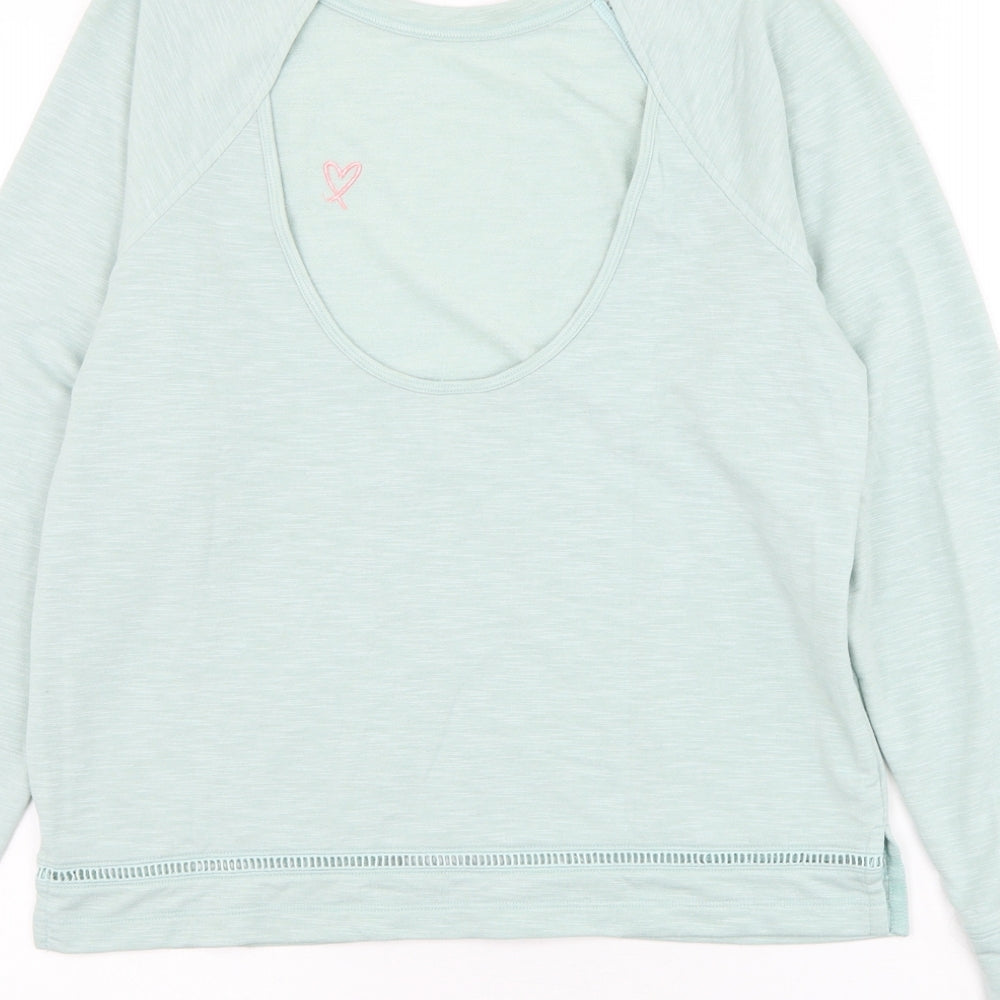 Victoria's Secret Womens Green Polyester Pullover Sweatshirt Size XS Pullover - Heart