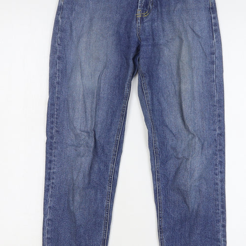 Gap Mens Blue Cotton Straight Jeans Size 24 in L27 in Regular Button