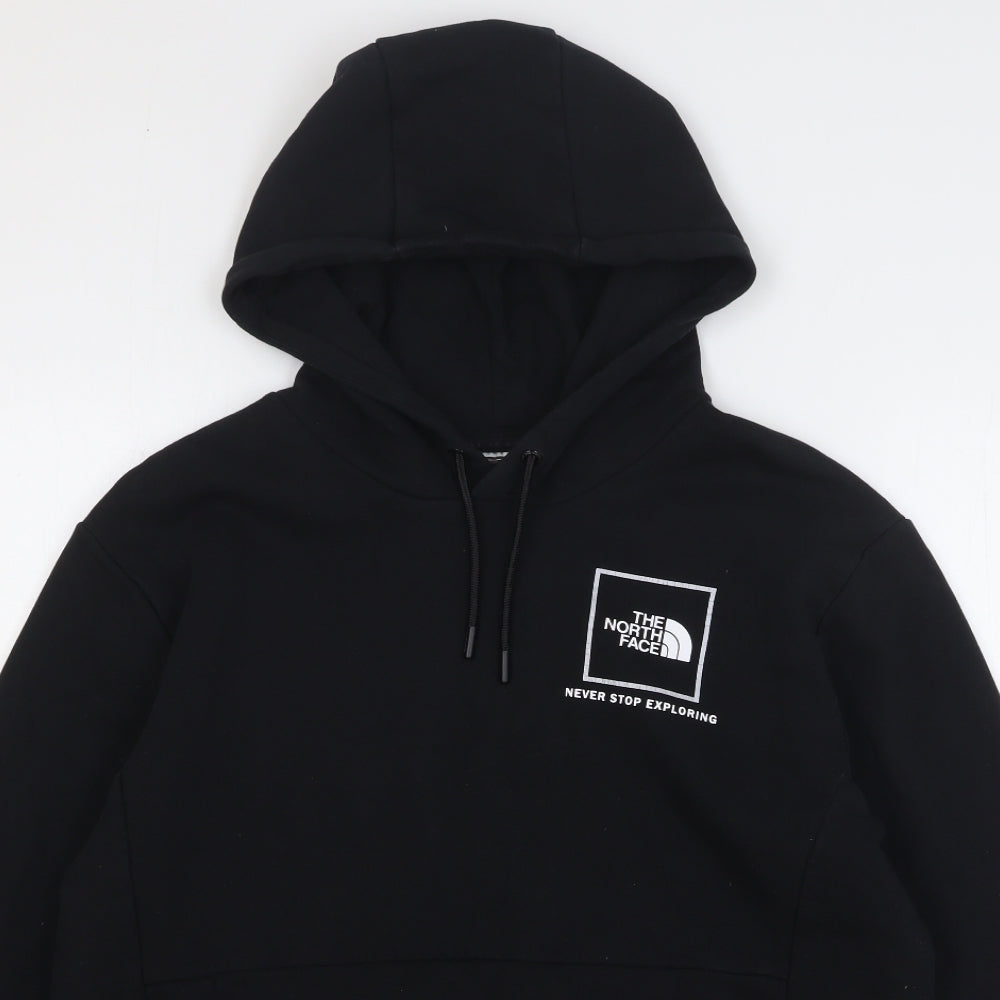 The North Face Mens Black Cotton Pullover Hoodie Size L