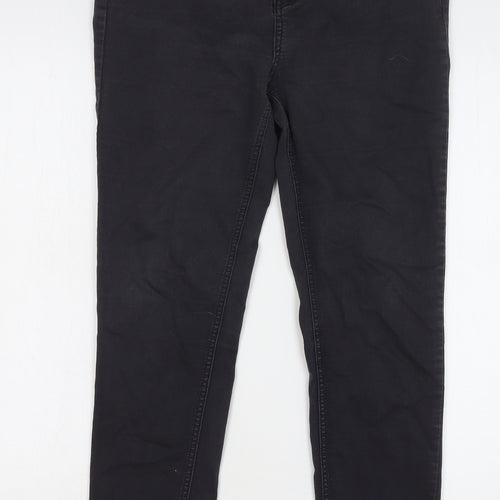 True Denim Womens Black Cotton Skinny Jeans Size 14 L28 in Regular Button