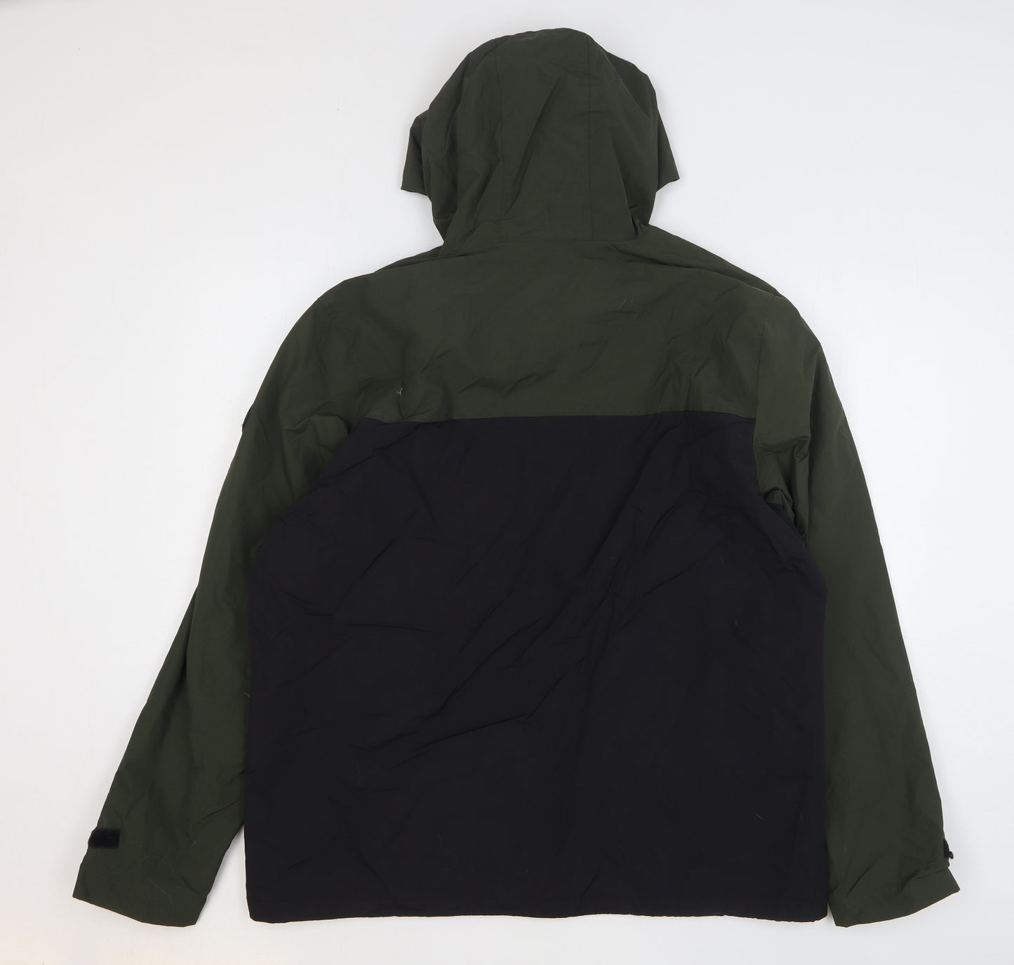 F&F Mens Green Rain Coat Coat Size XL Zip