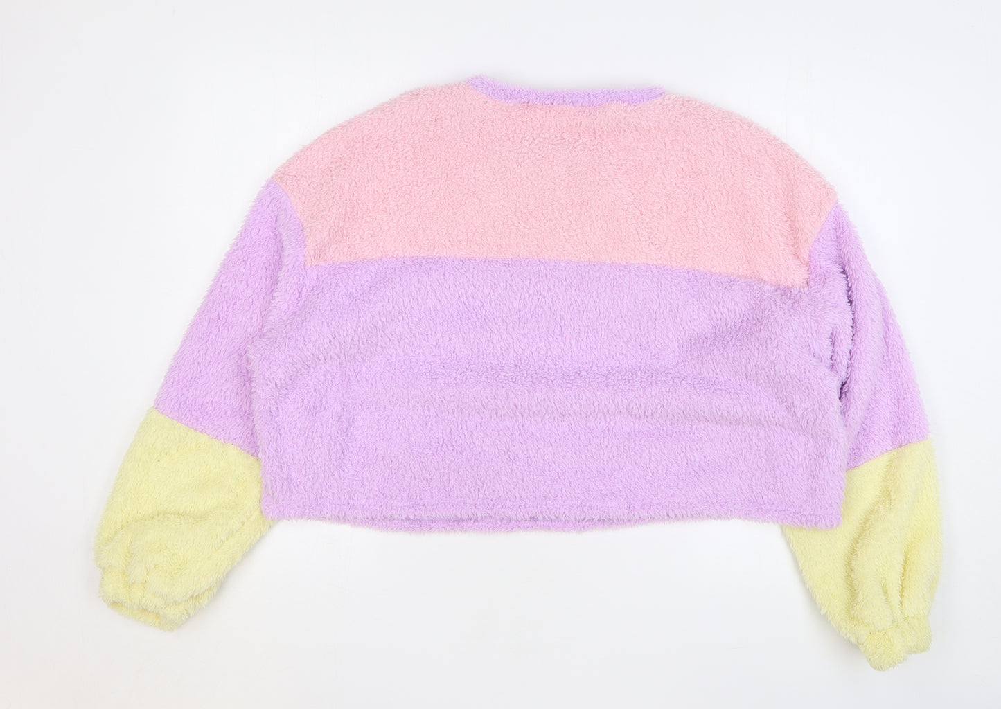 SheIn Womens Multicoloured Colourblock Polyester Pullover Sweatshirt Size XL Pullover