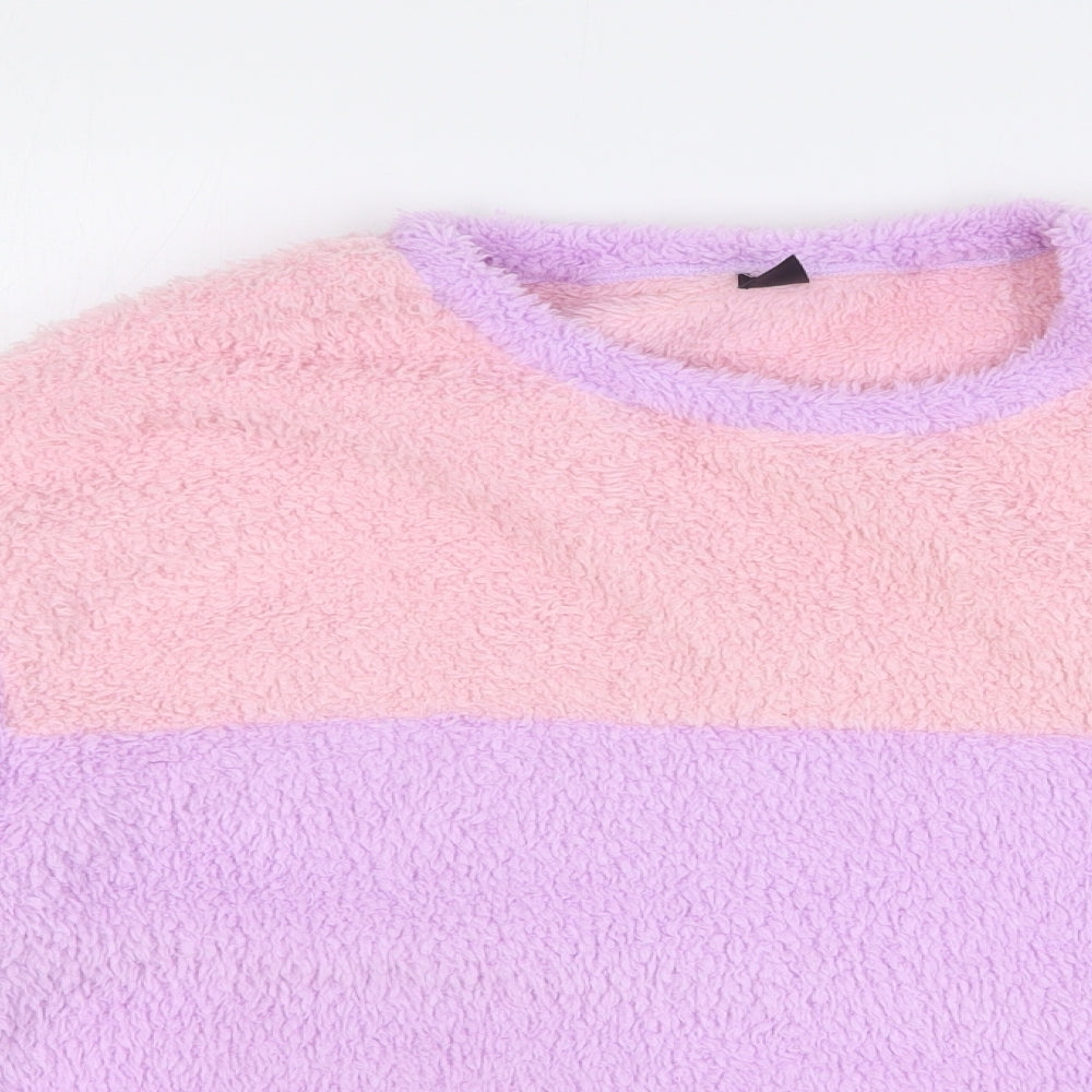 SheIn Womens Multicoloured Colourblock Polyester Pullover Sweatshirt Size XL Pullover