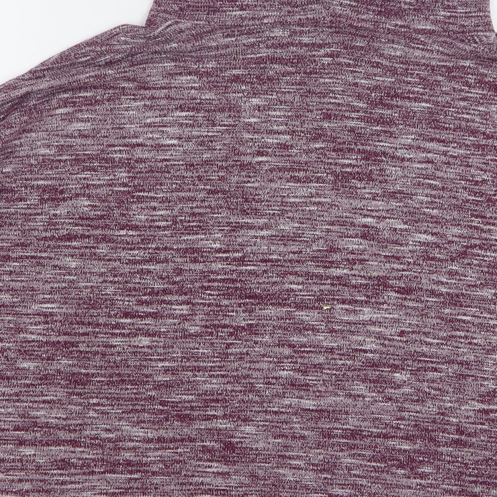 Primark Womens Purple Roll Neck Polyester Pullover Jumper Size 10