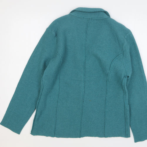 Paramour Womens Green Wool Jacket Blazer Size XL