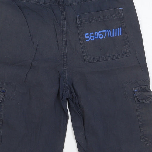 Cherokee Boys Grey Cotton Cargo Shorts Size 6-7 Years Regular Zip